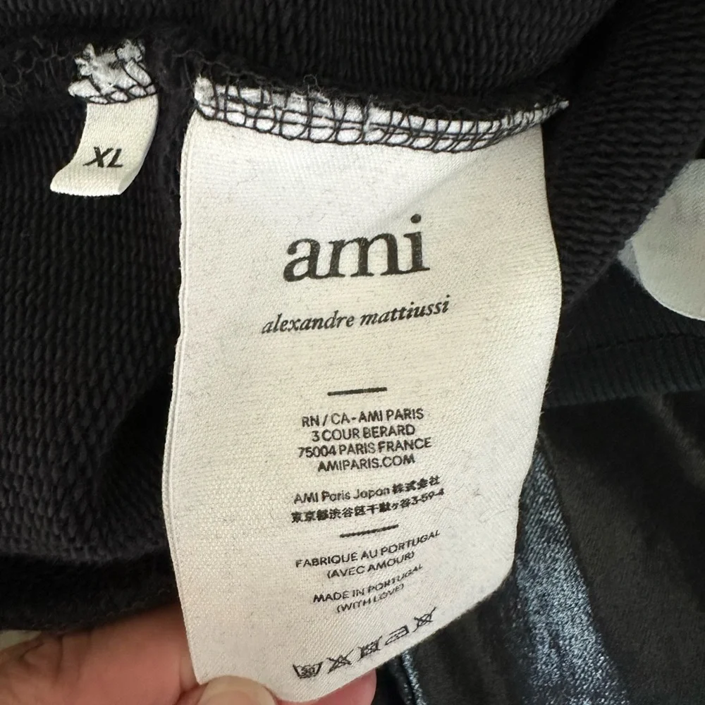 AMI Paris Men’s‎ De Coeur Shorts Heavy Loopback Organic Cotton- XL